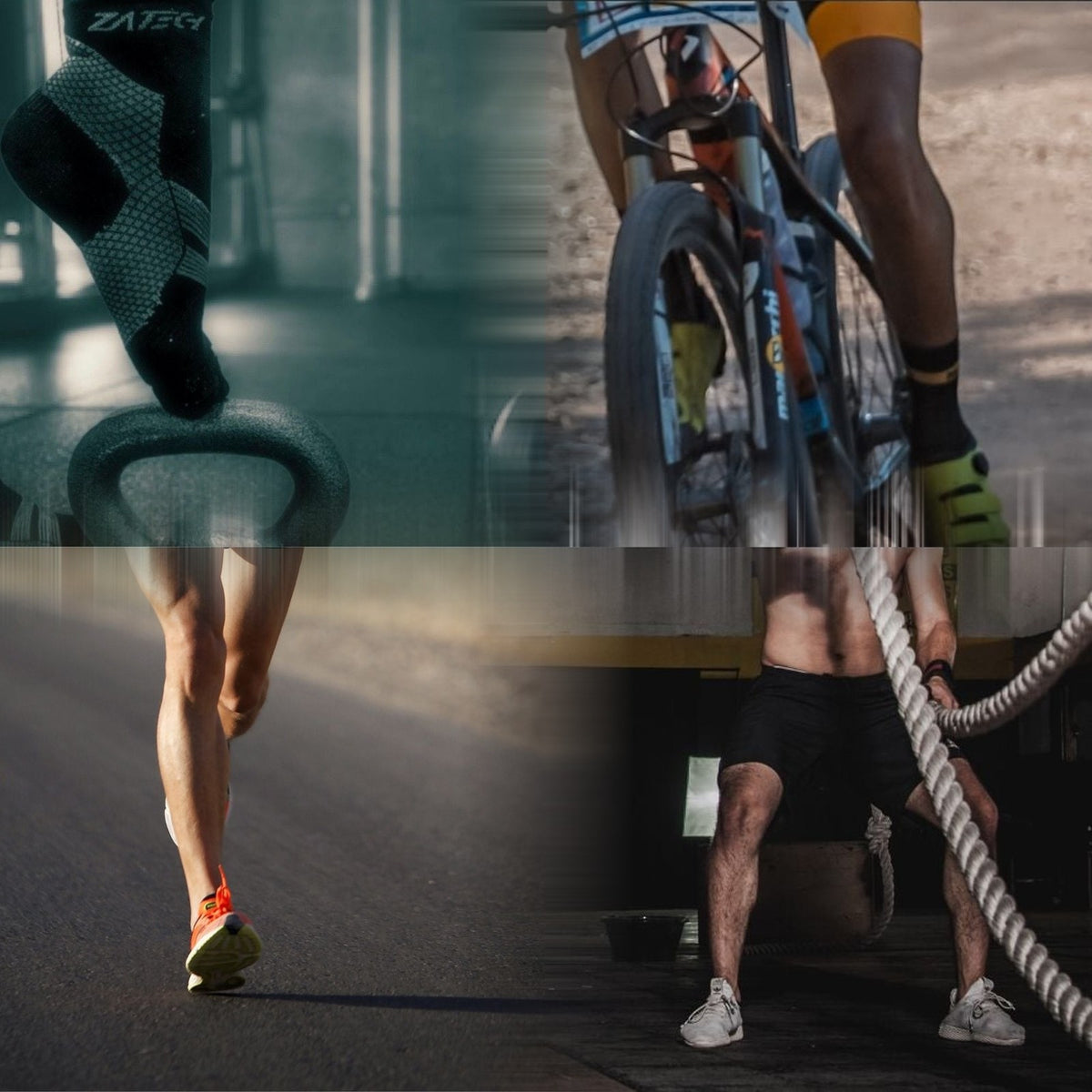 ZaTech Performance hero - kettlebell, cyclist, runner, ropes